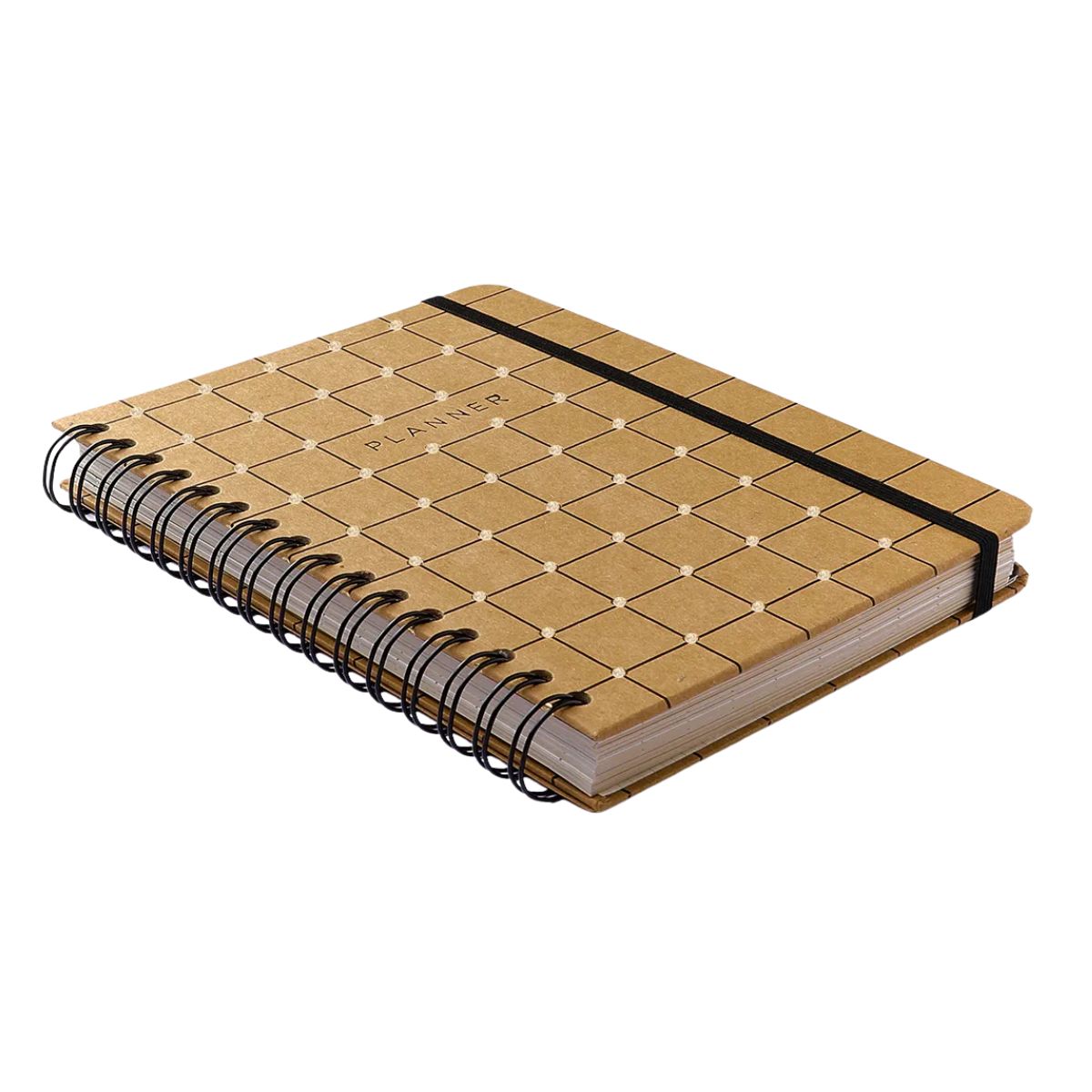Planner Permanente Wire-o Cicero A5 14,8x21cm Semanal com Notas Kraft Linha e Ponto