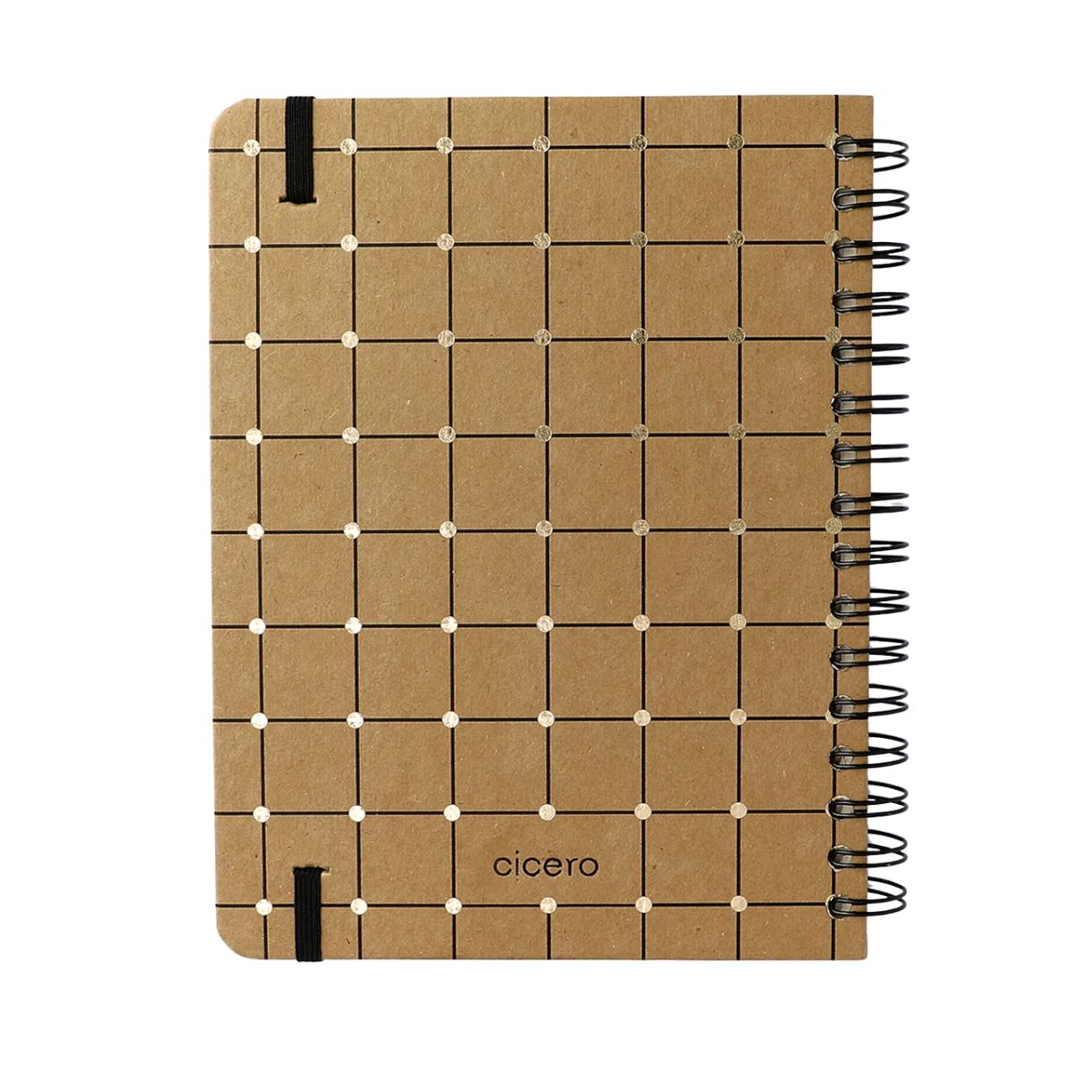 Planner Permanente Wire-o Cicero A5 14,8x21cm Semanal com Notas Kraft Linha e Ponto