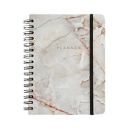 Planner Permanente Wire-o Cicero A5 14,8x21cm Semanal Minerais Mármore Branco