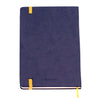 Caderneta Clássica Cicero Pautada 14x21cm Azul Marinho/amarelo