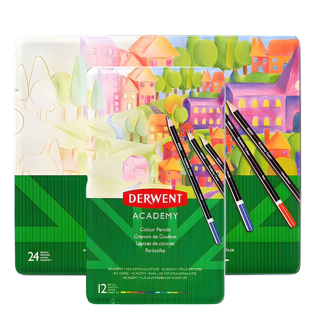 Estojo Lápis de Cor Permanente Academy - Derwent