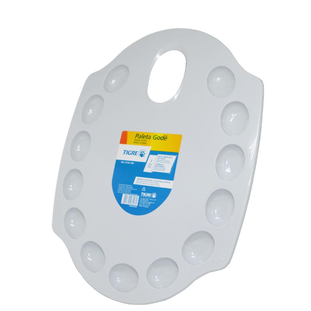 Paleta para Pintura Tigre 5110-130 Godê 13 Cavidades