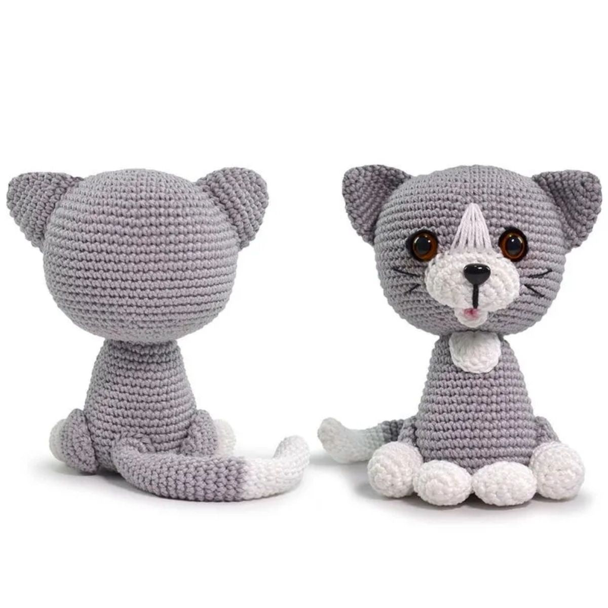 Kit Amigurumi Coleção Cães e Gatos Malhado 0004 - Círculo