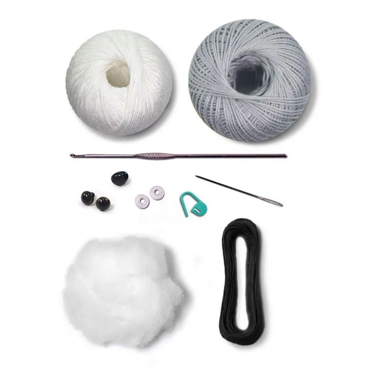 Kit Amigurumi Coleção Cães e Gatos Malhado 0004 - Círculo