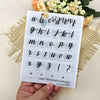 Kit Carimbos Alfabeto Brush Luxo Minúsculo Scrapbook - Lilipop