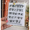 Kit Carimbos Alfabeto Brush Luxo Maiúsculo Scrapbook - Lilipop