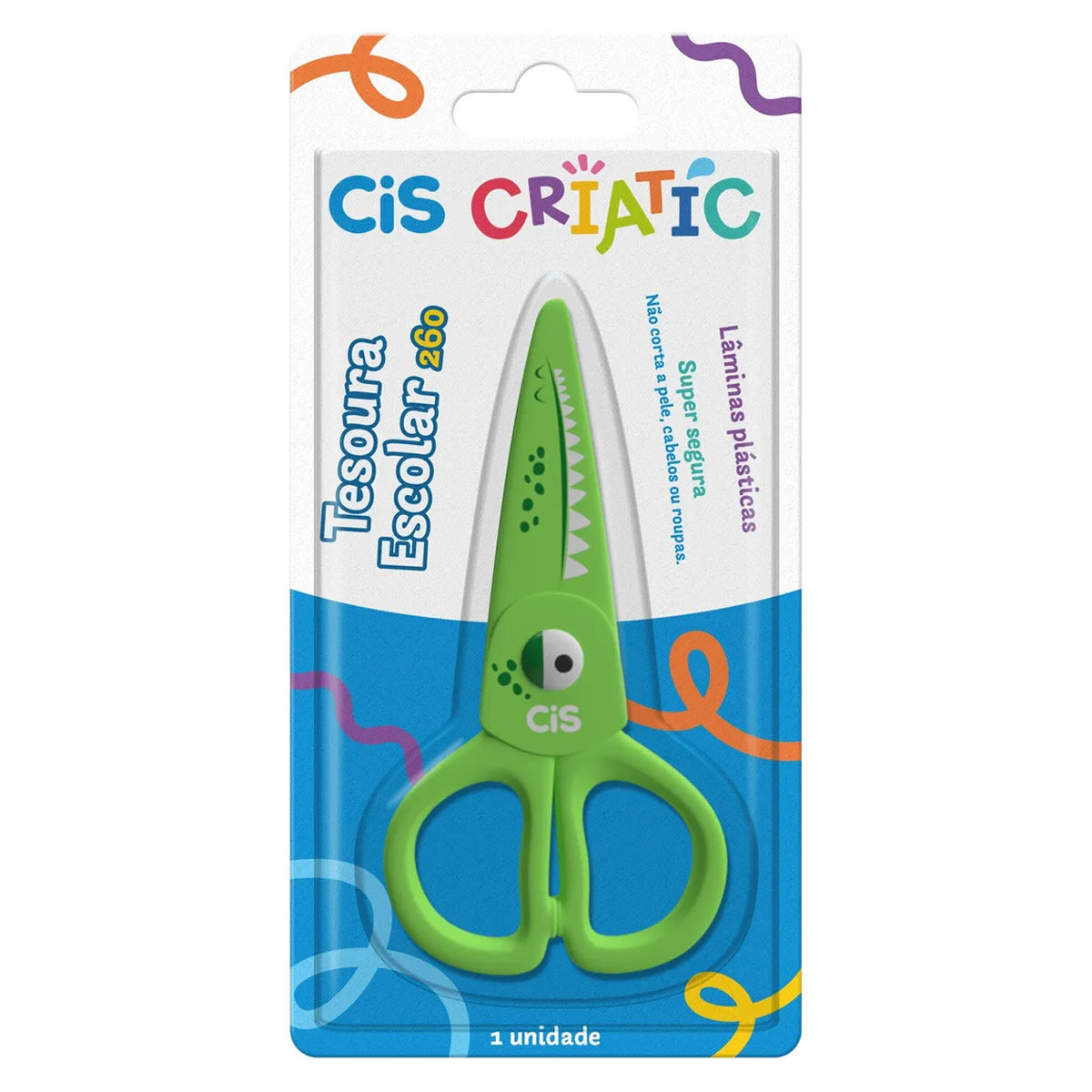 Tesoura Escolar Criatic 12cm - Cis