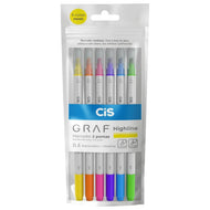 Estojo de Marcador Artistico Graf Highline Dual 0.4/4Mm com 6 Cores - Neon - Cis