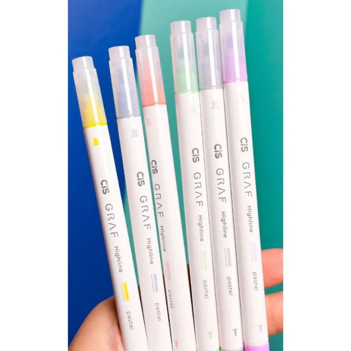 Estojo de Marcador Artistico Graf Highline Dual 0.4/4Mm com 6 Cores - Pastel - Cis