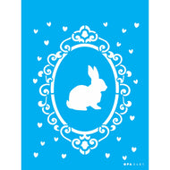 Stencil Opa 15x20cm - Coelho e Moldura - 3481