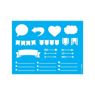 Stencil Opa 15x20cm - Régua Planner I - 3052
