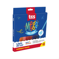 Estojo Lápis de Cor Mega Soft Color com 48 Cores - Tris