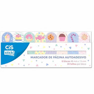 Bloco de Adesivo Sticky Notes 15x48mm com 20 Folhas - 08 Modelos Decorado - Cis