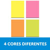 Bloco de Adesivo Sticky Notes 40x50mm com 100 Folhas - Cores Neon - Cis