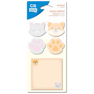 Bloco de Adesivo Sticky Notes Tamanhos Variados com 20 Folhas - 05 Modelos - Cis