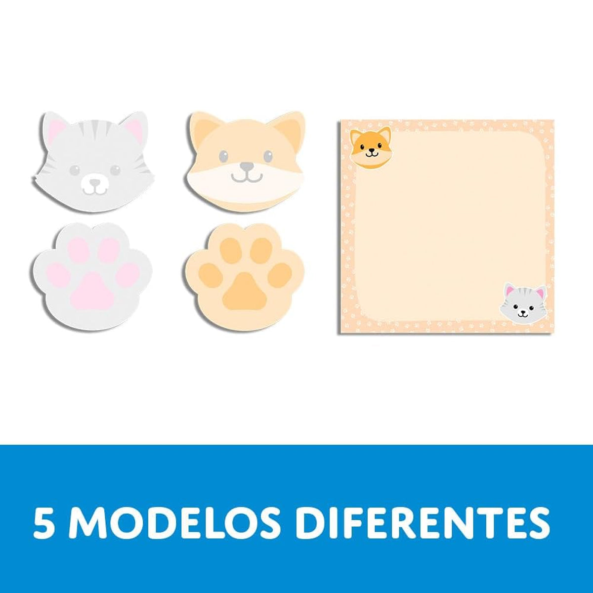 Bloco de Adesivo Sticky Notes Tamanhos Variados com 20 Folhas - 05 Modelos - Cis