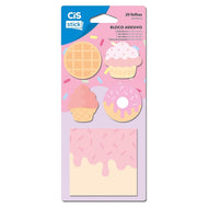 Bloco de Adesivo Sticky Notes Tamanhos Variados com 20 Folhas - 05 Modelos - Cis