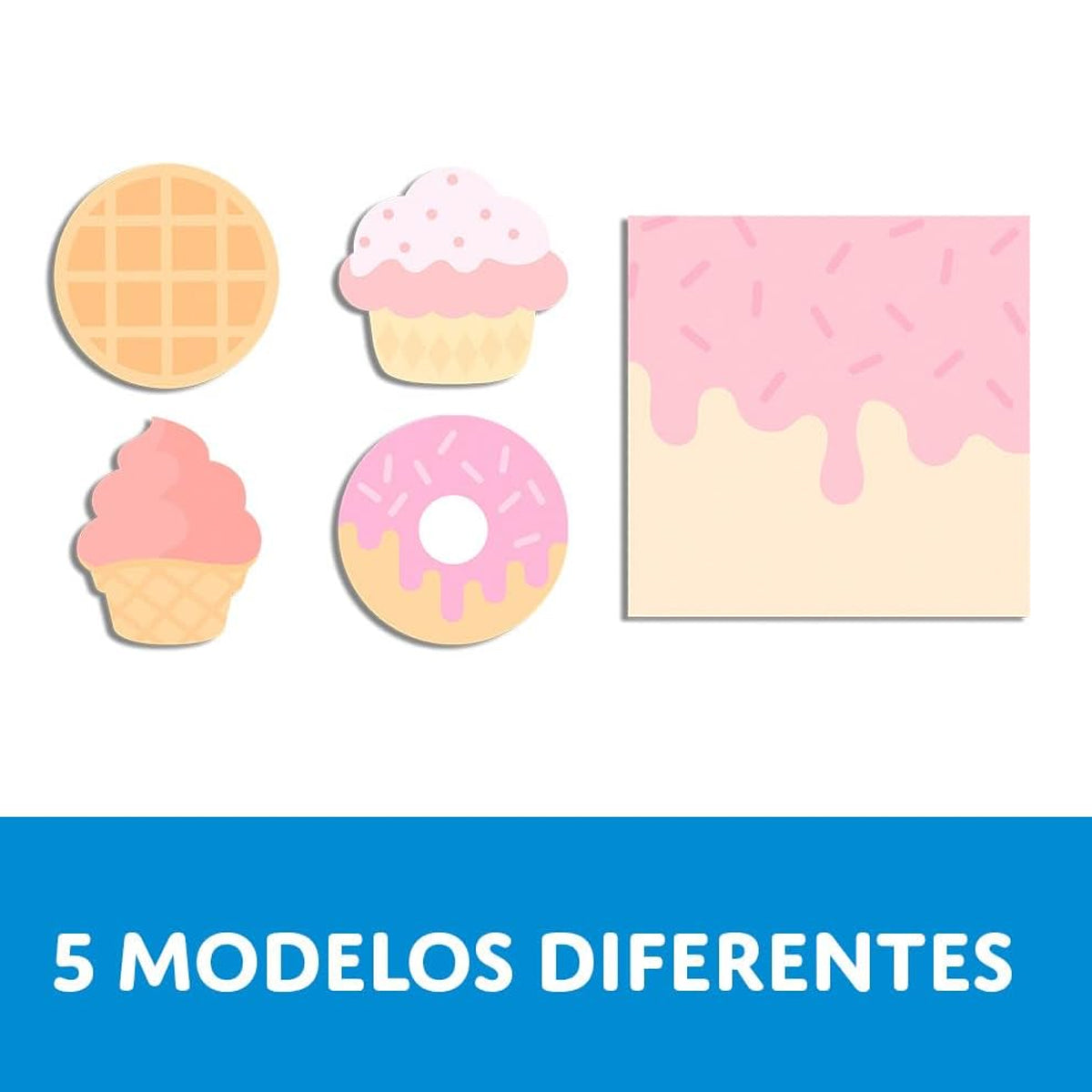 Bloco de Adesivo Sticky Notes Tamanhos Variados com 20 Folhas - 05 Modelos - Cis