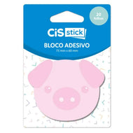 Bloco de Adesivo Sticky Notes 60x75mm com 20 Folhas Decorado - Cis