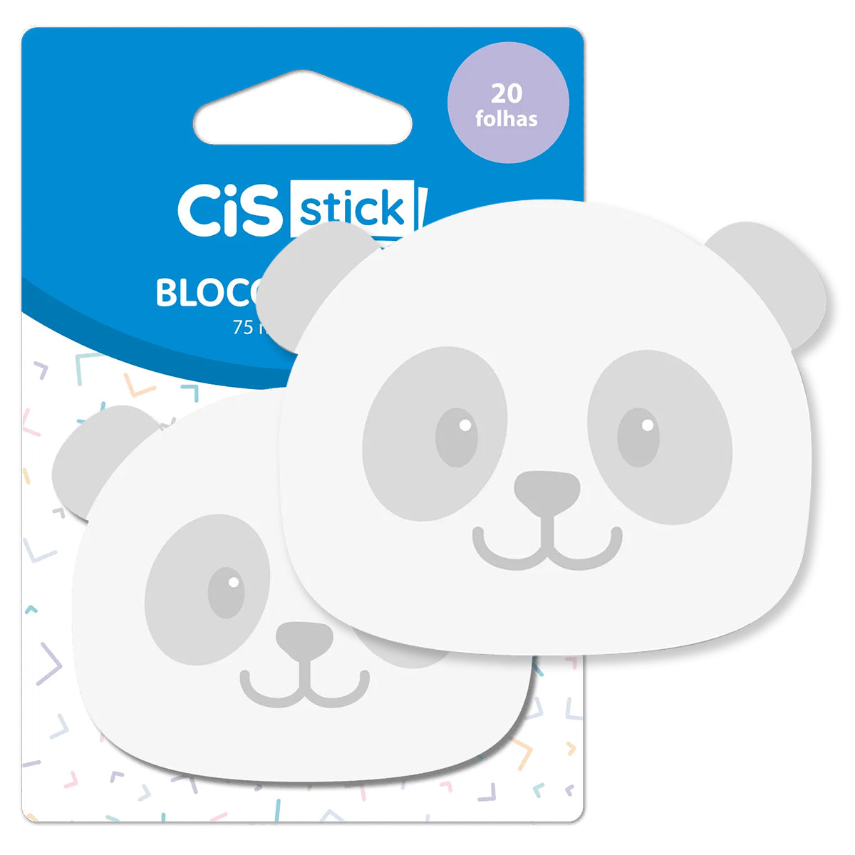Bloco de Adesivo Sticky Notes 60x75mm com 20 Folhas Decorado - Cis