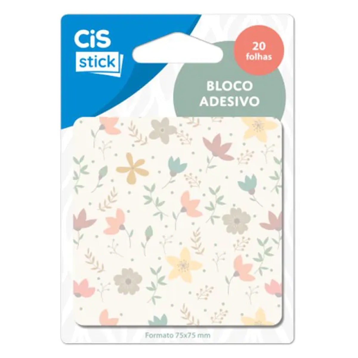 Bloco de Adesivo Sticky Notes 75x75mm com 20 Folhas Decorado - Cis
