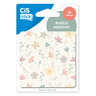 Bloco de Adesivo Sticky Notes 75x75mm com 20 Folhas Decorado - Cis
