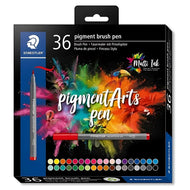 Estojo de Caneta Marcadora Staedtler Pigment Brush Pen com 36 Cores