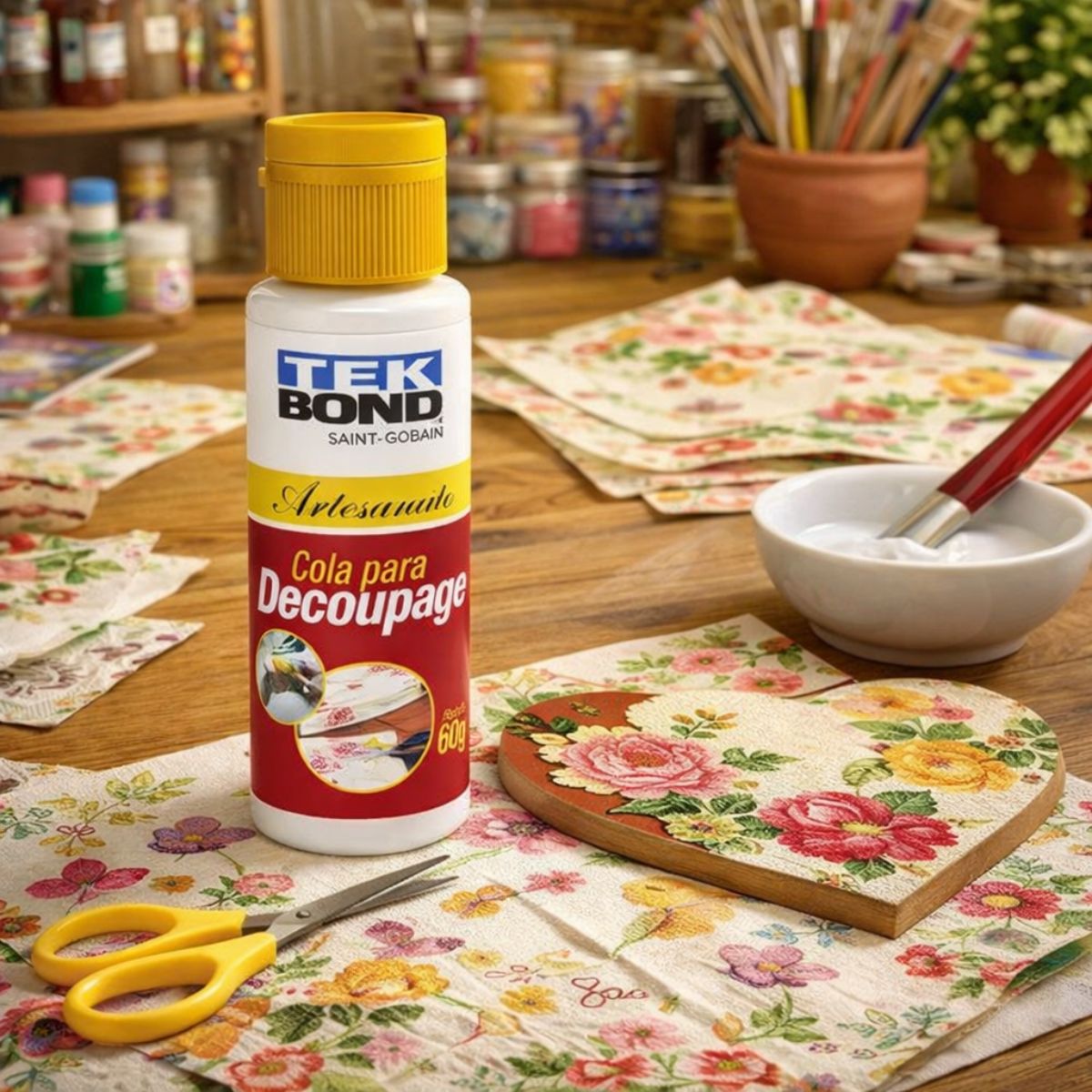Cola para Decoupage Artesanato Tekbond 60g