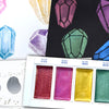 Estojo Tinta Aquarela Kuretake Pastilha Gansai Tambi Gem com 6 Cores