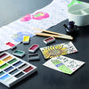 Estojo Tinta Aquarela Kuretake Pastilha Gansai Tambi com 12 Cores