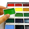 Estojo Tinta Aquarela Kuretake Pastilha Gansai Tambi com 18 Cores