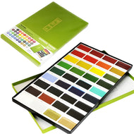 Estojo Tinta Aquarela Kuretake Pastilha Gansai Tambi com 36 Cores