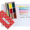 Estojo Tinta Aquarela Kuretake Pastilha Gansai Tambi Kobako Red com 3 Cores