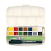 Estojo Tinta Aquarela Kuretake Pastilha Gansai Tambi Portable com 14 Cores