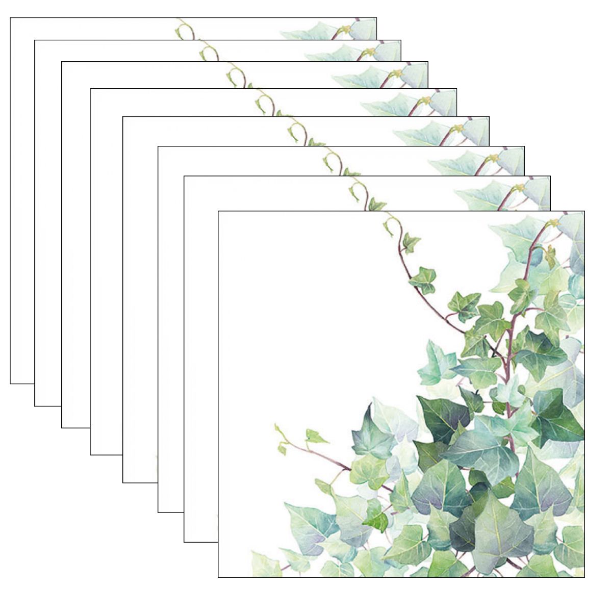 Guardanapo para Decoupage Ambiente 33x33cm com 2 Unidades - Hedera Branca