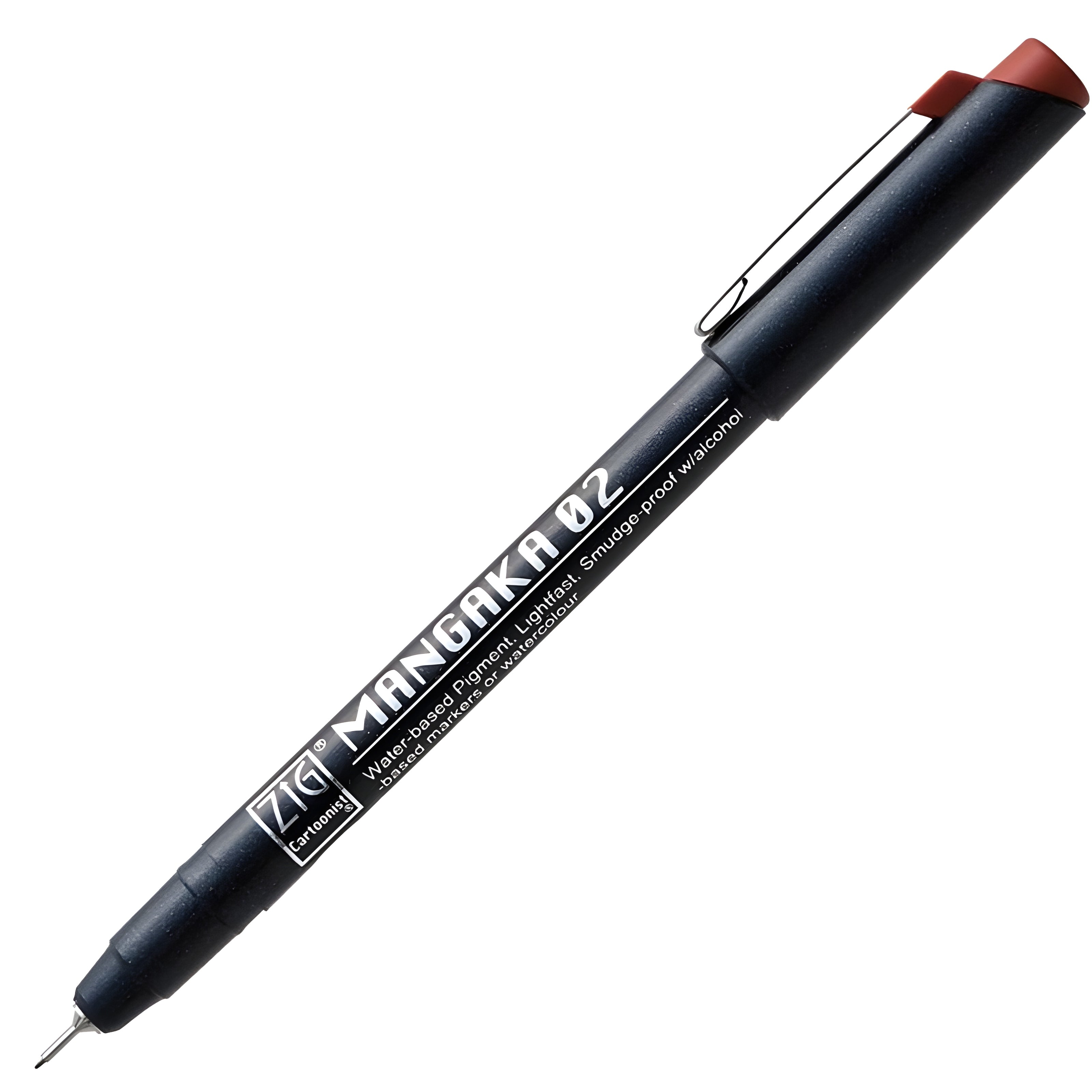 Kit Caneta Nanquim Kuretake Zig Mangaka Sepia com 3 Unidades