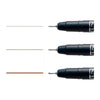 Kit Caneta Nanquim Kuretake Zig Mangaka Sepia com 3 Unidades