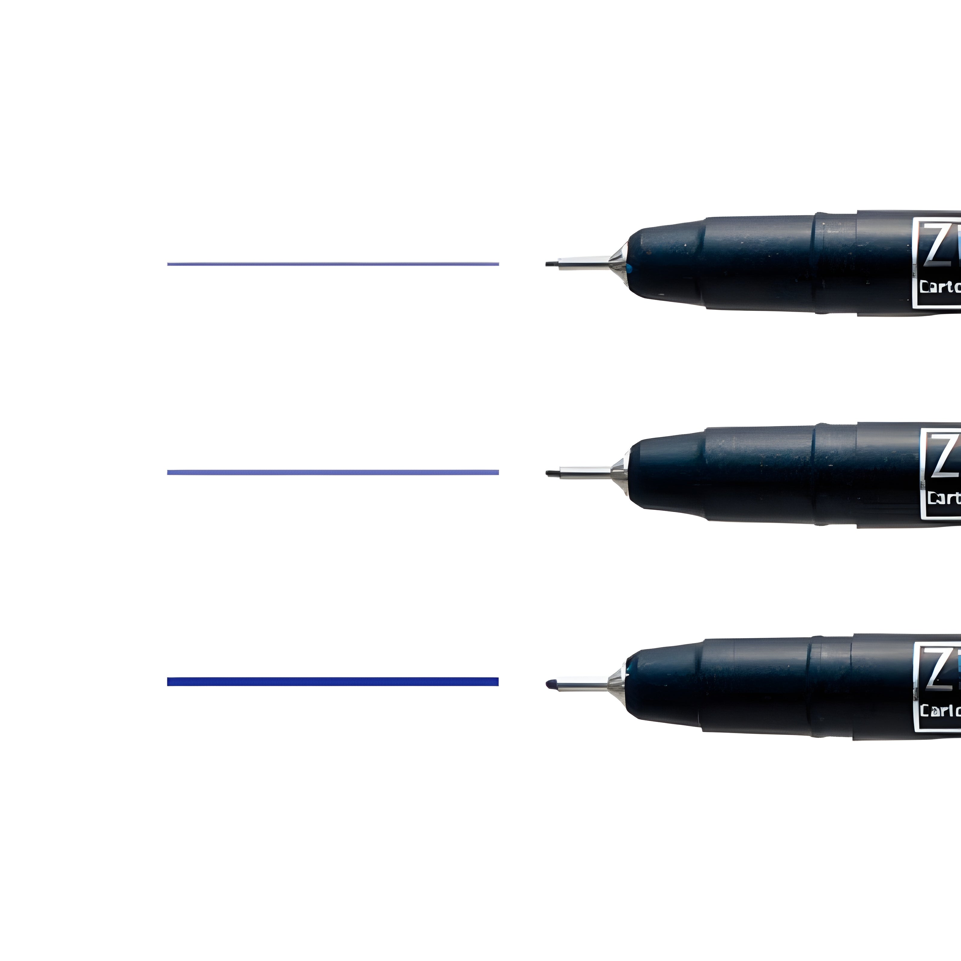 Kit Caneta Nanquim Kuretake Zig Mangaka Violet  com 3 Unidades