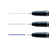 Kit Caneta Nanquim Kuretake Zig Mangaka Violet  com 3 Unidades