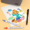 Estojo Kuretake Zig Real Brush + Mangaka com 39 Peças