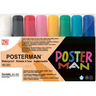 Kit Marcador Kuretake Zig Posterman Big Broad com 8 Cores