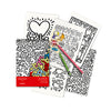 Bloco de Colorir Caran D'ache A5 Keith Haring 200gr com 20 Folhas