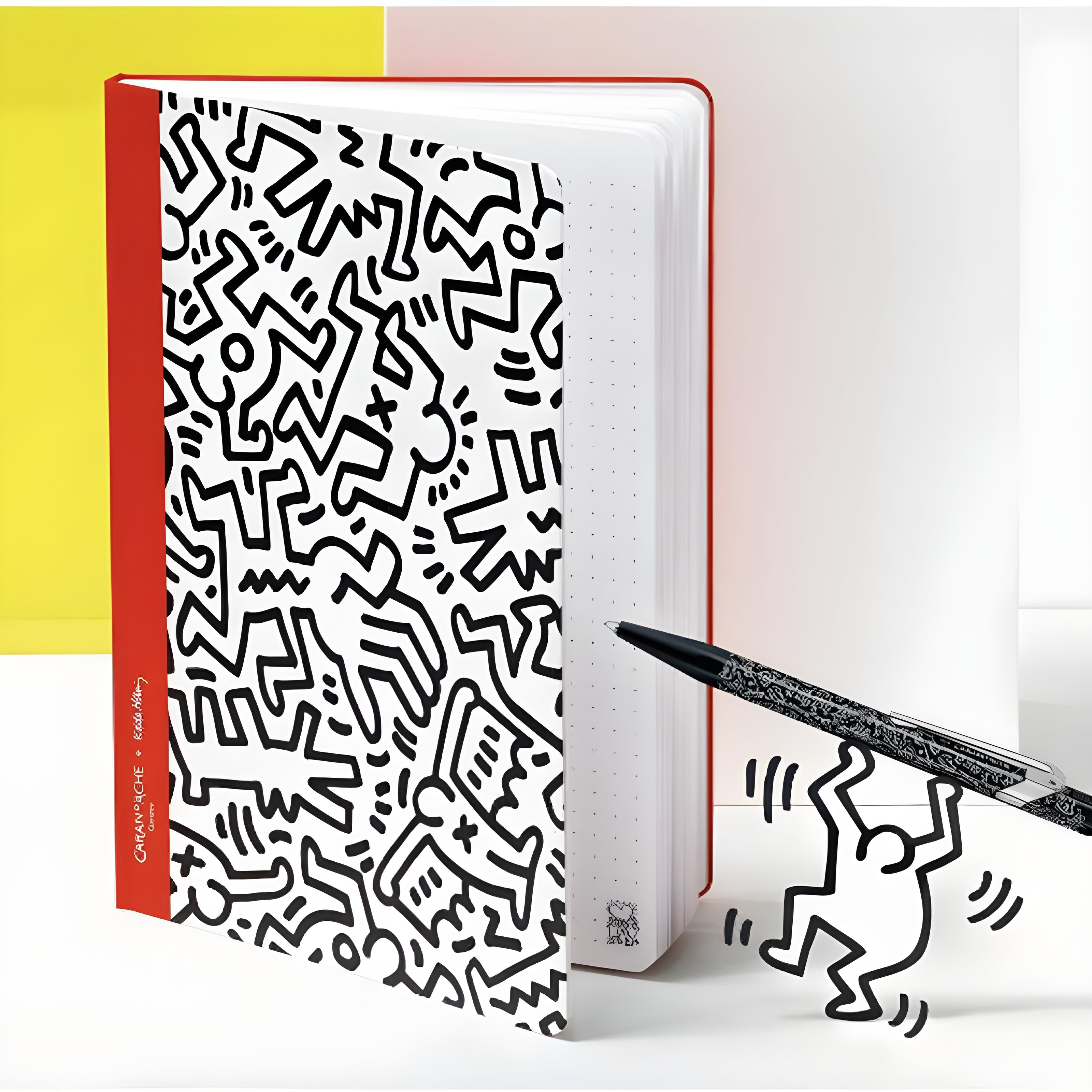 Caderno Caran D'ache Keith Haring Pontilhado A5 com 12 Folhas