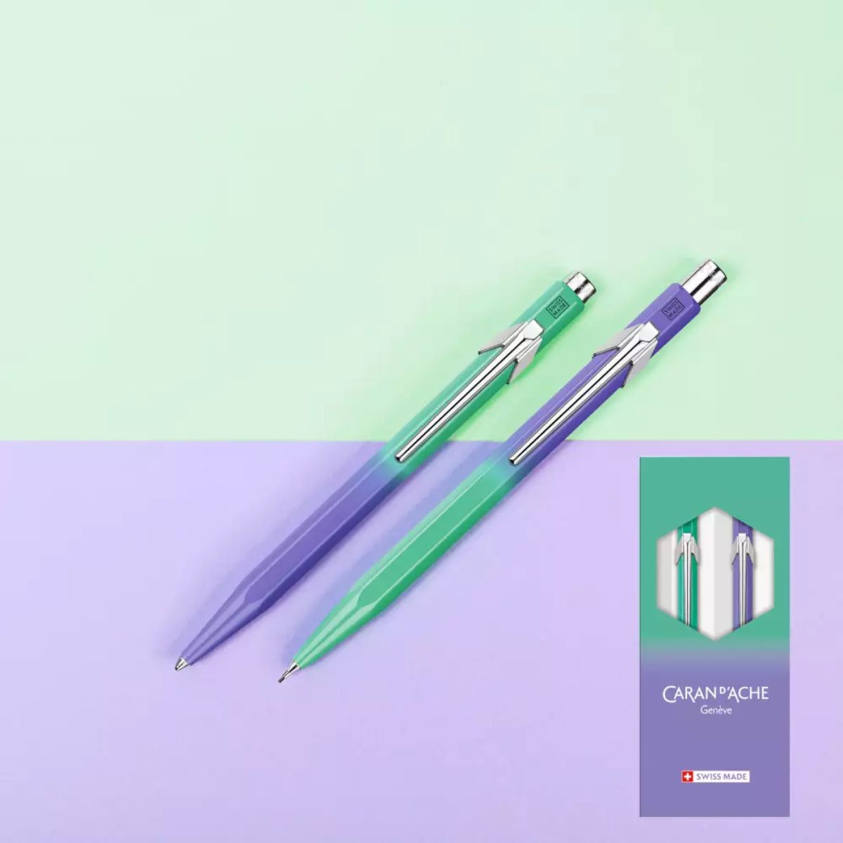 Kit Caran D'ache Caneta 849 e Lapiseira 844 0.5m Borealis 