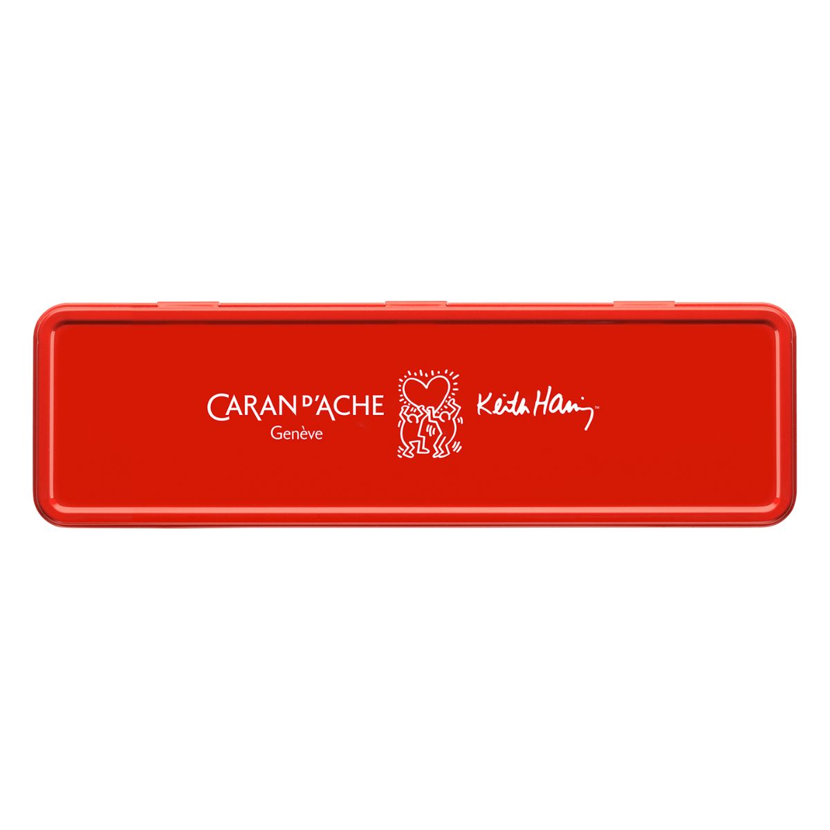 Caneta Esferográfica 849 Caran D'ache Keith Haring Preto com Estojo de Lata