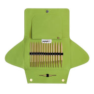 Kit de Agulhas Circulares Intercambiáveis Addiclick Nature Bamboo com 8 Pares - Addi