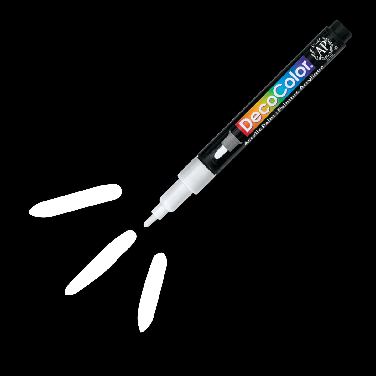 Marcador Artístico Decocolor Acrilic Fine Branco Marvy Uchida S 0 S 00 - Marvy Uchida