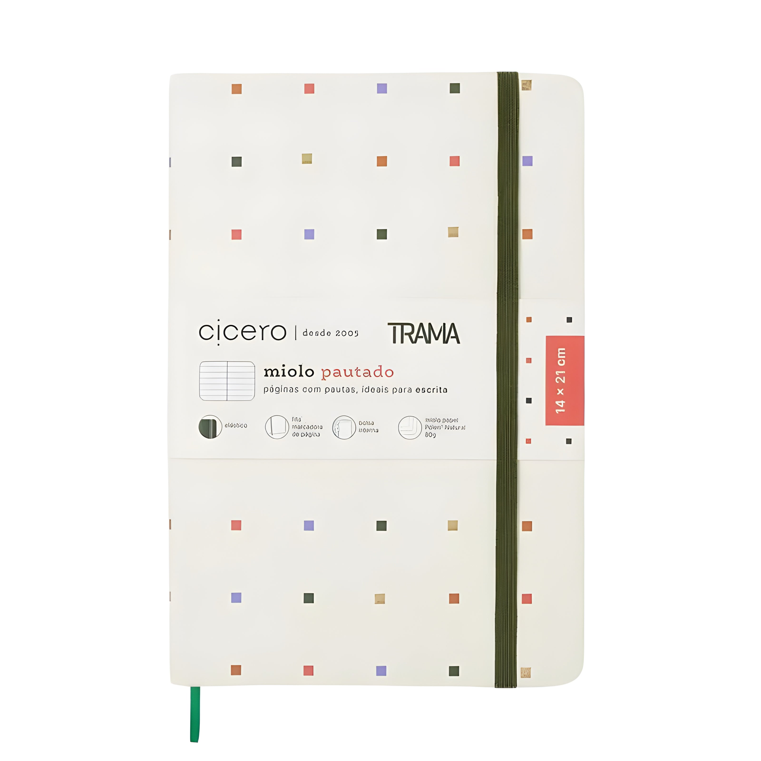 Caderneta Cicero Trama 14x21cm 160 Páginas Pautado