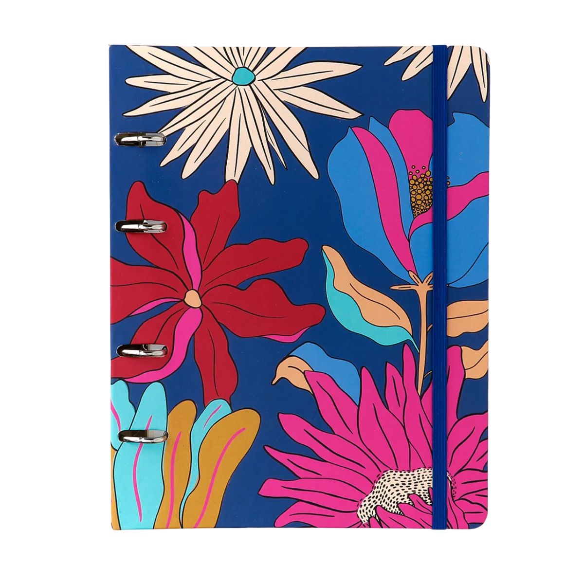 Caderno Criativo Argolado Cicero Pólen Pautado 17x24cm 100 Folhas - Tropicália Azul