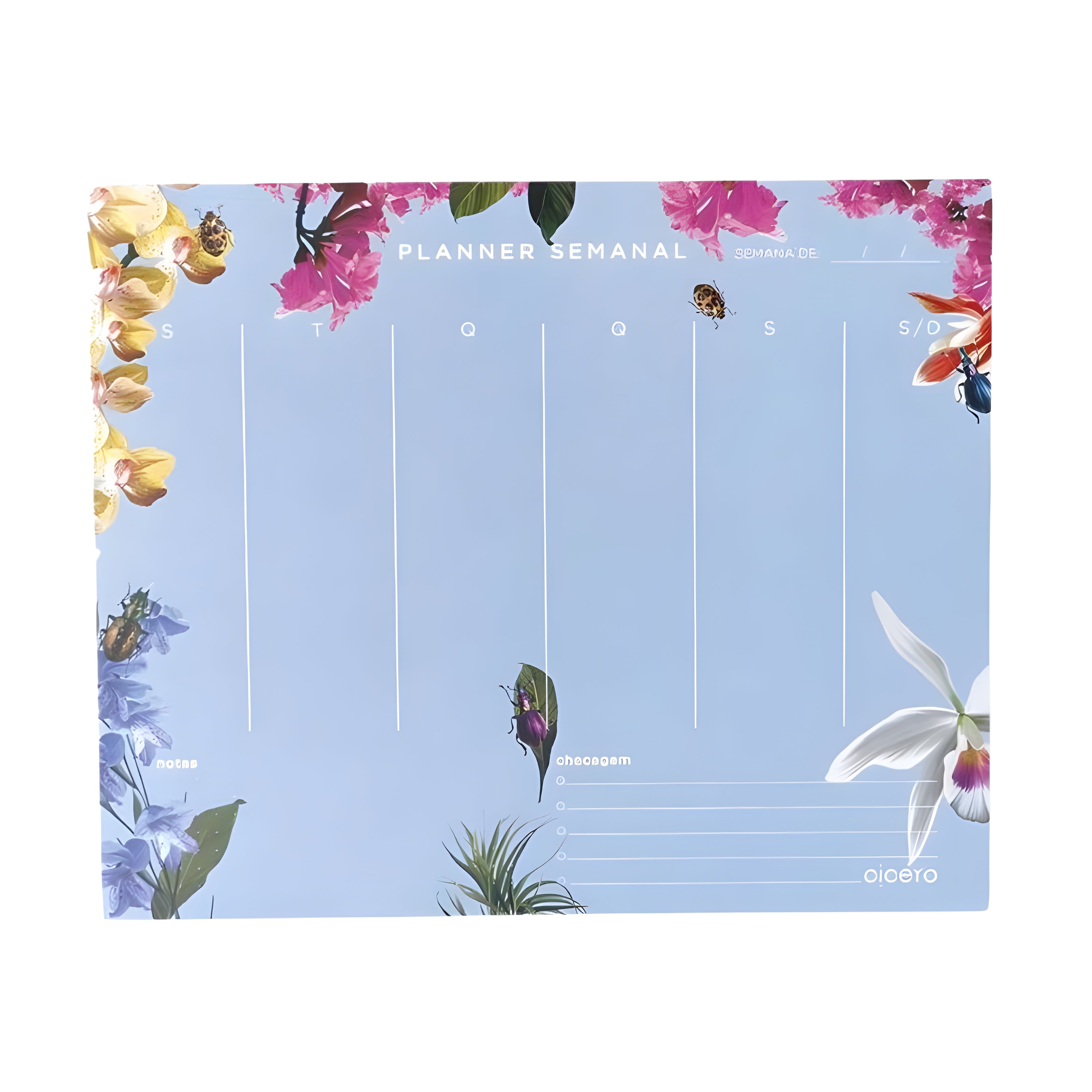 Planner Permanente Bloco Cicero 24,5x20,3cm Semanal Joia Natural